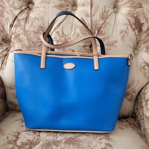 Gorgeous Coach Metro Leather Tote (Blue)
